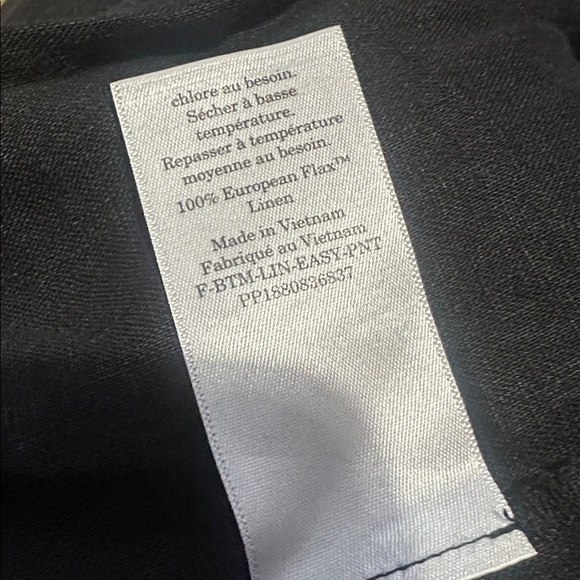 Everlane The Linen Easy Pant Women Black
100% European Flax Linen Size Medium - Picture 9 of 11
